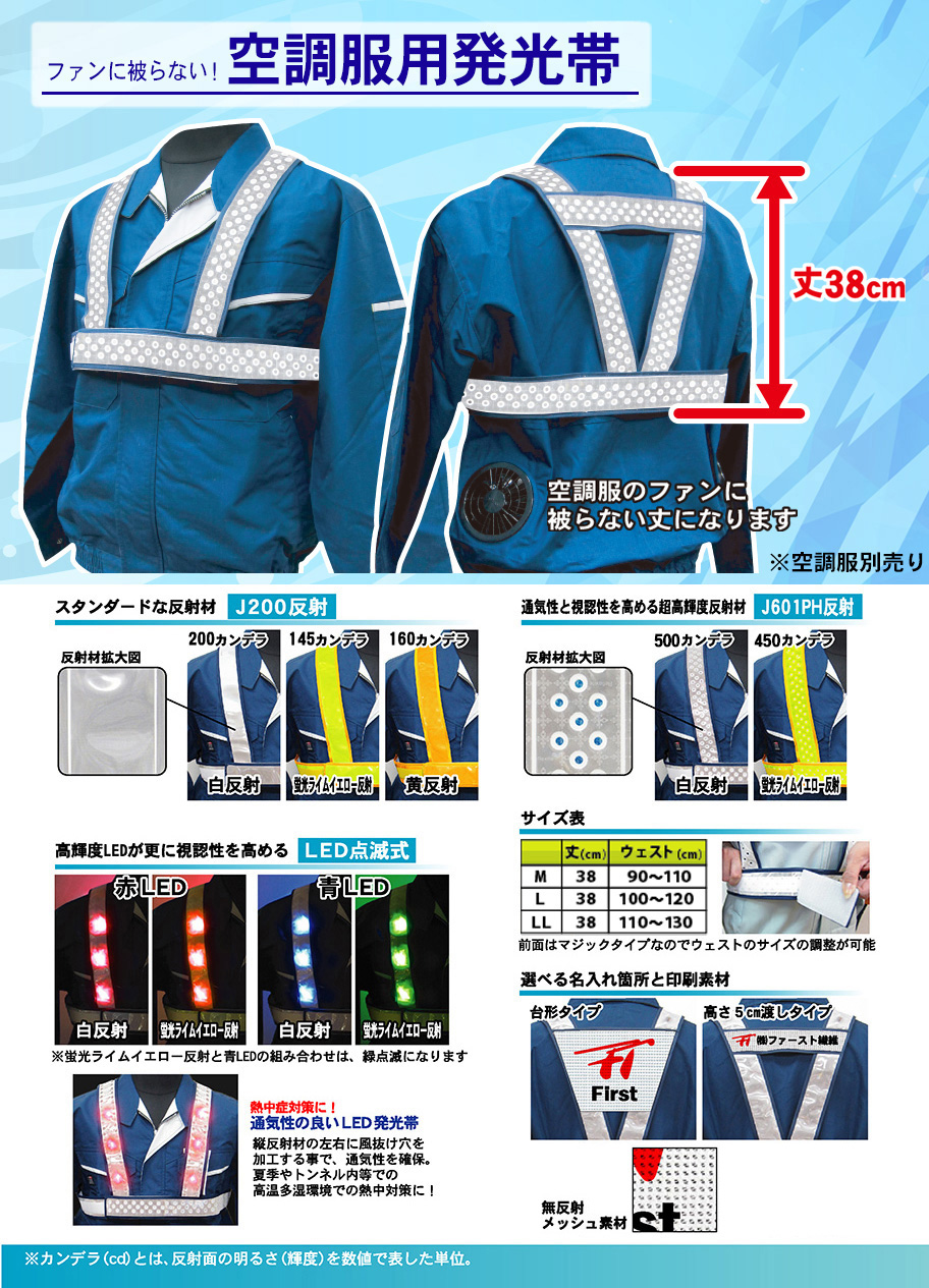 空調服用安全ベスト　商品説明